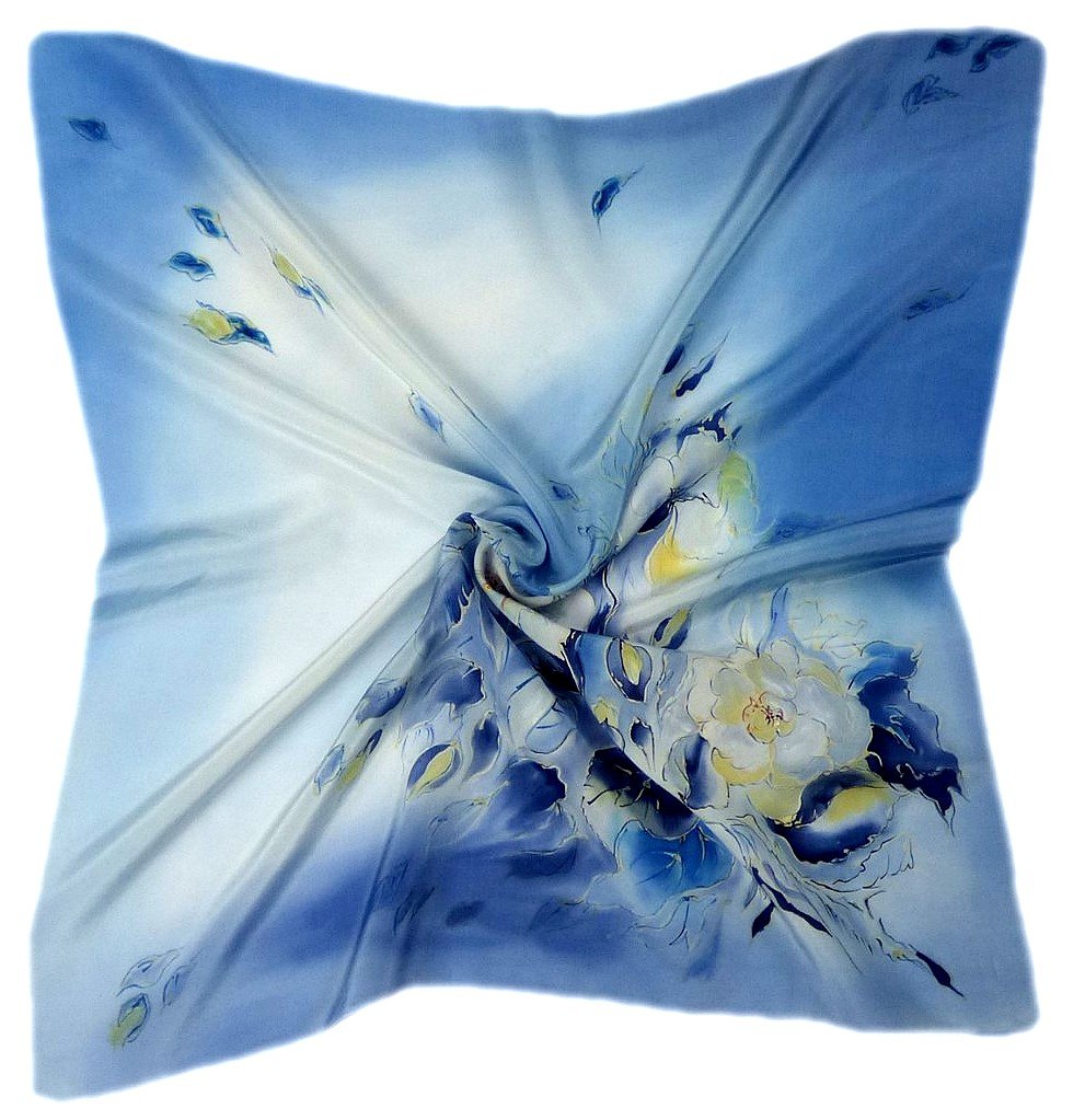 AM5-518 Gawroszka jedwabna r�cznie malowana 55x55cm